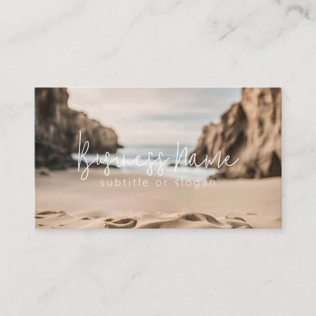 Boho Beach for Cristal Business Card (Front)