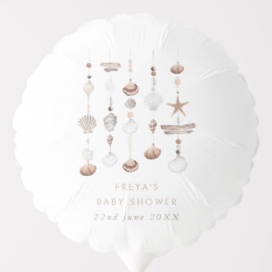 Boho Beach Shell Baby Shower Balloon