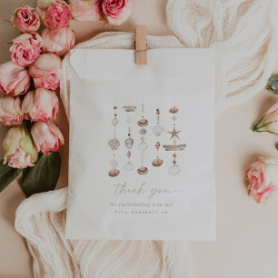 Boho Beach Shell Baby Shower Favor Bag