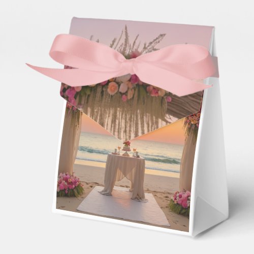 Boho Beach Theme Wedding Gift Bag Favor Boxes