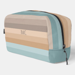 Boho Beach Vibes Striped Monogrammed Dopp Kit