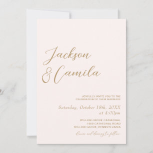 Boho Beach Wedding Invitation