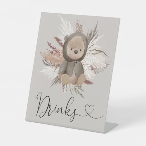 Boho Bear Baby Shower Drinks