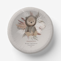 Boho Bear Baby Shower  Paper Bowls