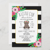 Boho Bear Cub Baby Shower Invitation (Front)