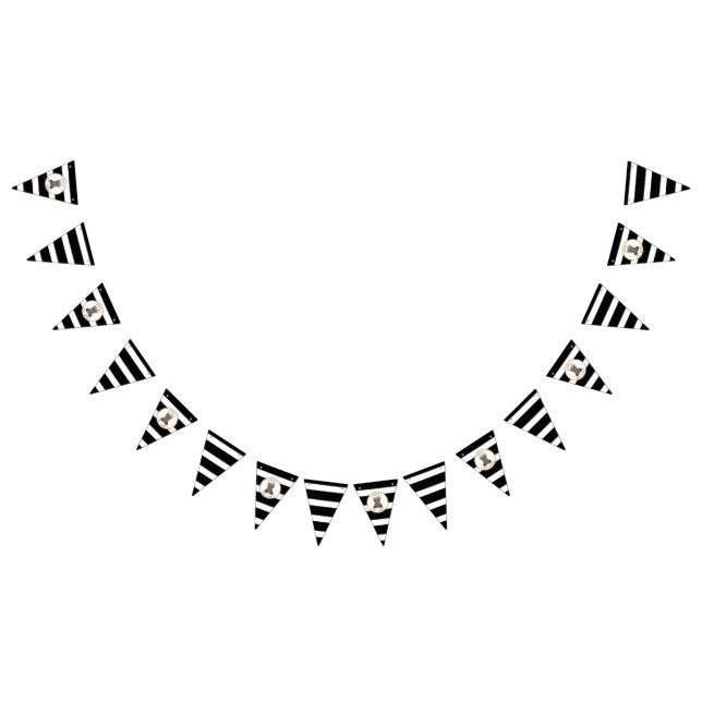 Boho Bear Stripes Baby Shower Bunting Flags (All)