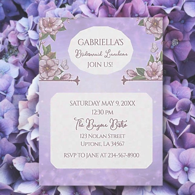 BOHO Beauty! Bridesmaid Luncheon Flat invitation (Creator Uploaded)