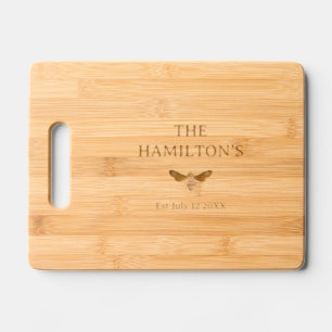 Boho Bee Custom Established Engraved Cutting Board