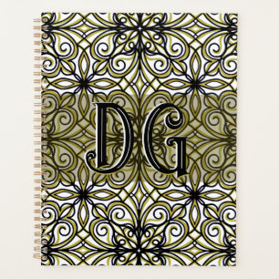 Boho Beige Green Planner