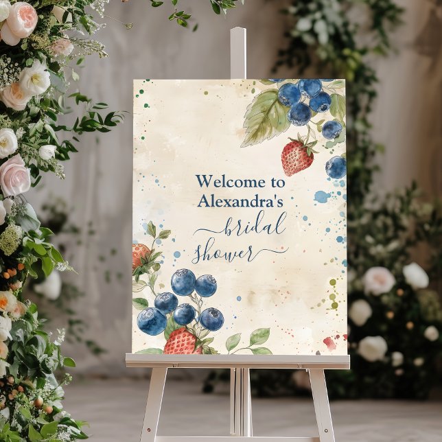 Boho Berry Sweet Strawberry Bridal Shower  Foam Board (Creator Uploaded)