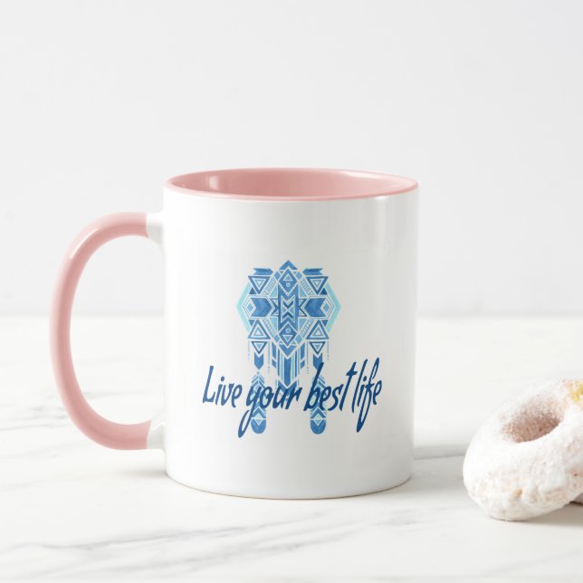 Boho Best Life Mug (With Donut)