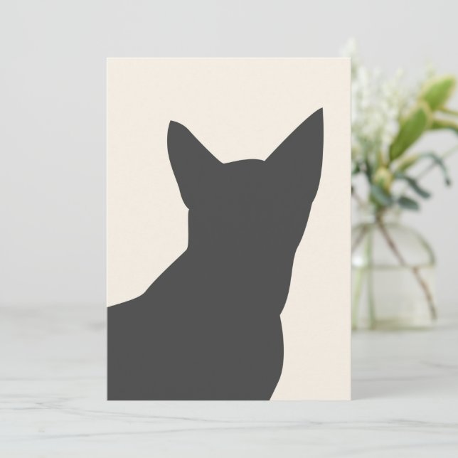 Boho Black Cat Silhouette Summer Print (Standing Front)