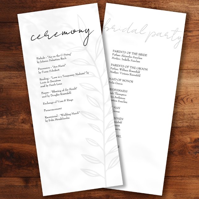 Boho Black Vintage Botanical Program (Creator Uploaded)