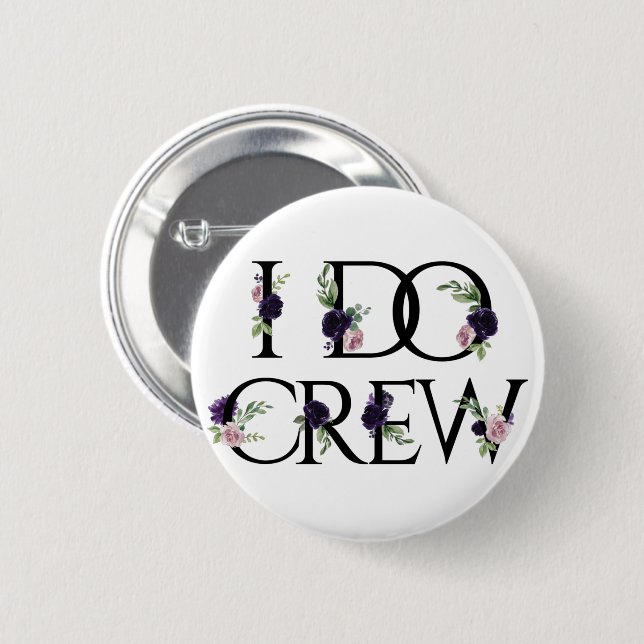 Boho Bling | Bachelorette Bridal Party I Do Crew Button (Front & Back)
