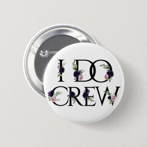 Boho Bling  Bachelorette Bridal Party I Do Crew Button