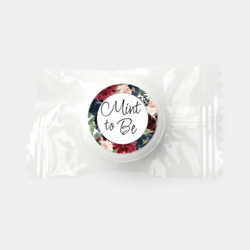Boho Bloom  Burgundy Navy Blue and Red Mint to Be Life Saver Mints