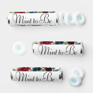 Boho Bloom   Burgundy Red and Navy Blue Mint to Be