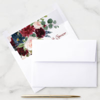 Yellow Invitation Envelope Liners  Weddings A7 Floral Custom Envelopes -  Yahoo Shopping
