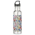 Boho Bloom Floral Leggings Stainless Steel Water Bottle