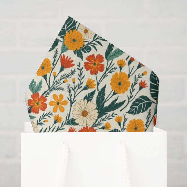 Boho Blooming Tissue Paper (Gift Bag)