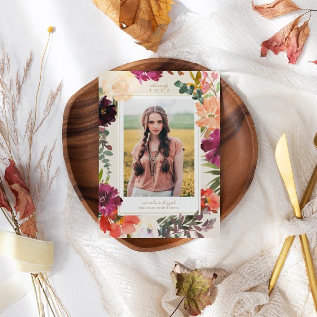 Boho Blooms | 2024 Graduation Photo Announcement (Creator Uploaded)