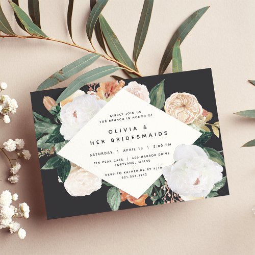 Boho Blooms  Bridesmaids Brunch or Luncheon Invitation
