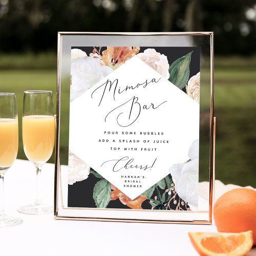 Boho Blooms Mimosa Bar Sign