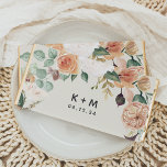 Boho Blooms Modern Floral Wedding Monogram Hershey Bar Favors<br><div class="desc">Delight your guest with a sweet treat with these boho chic event or wedding favor chocolates. Design features watercolor botanical foliage and pastel earth tone flowers in shades of peach, sage green, ivory, and white, framing your initials or monogram and event date in modern lettering. Designed to coordinate with our...</div>