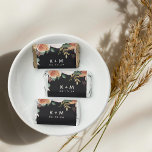 Boho Blooms Modern Floral Wedding Monogram Hershey's Miniatures<br><div class="desc">Delight your guest with a sweet treat with these boho chic event or wedding favor chocolates. Design features watercolor botanical foliage and pastel earth tone flowers in shades of peach, sage green, ivory, and white, framing your initials or monogram and event date in modern lettering. Designed to coordinate with our...</div>