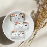 Boho Blooms Modern Floral Wedding Monogram Hershey's Miniatures<br><div class="desc">Delight your guest with a sweet treat with these boho chic event or wedding favor chocolates. Design features watercolor botanical foliage and pastel earth tone flowers in shades of peach, sage green, ivory, and white, framing your initials or monogram and event date in modern lettering. Designed to coordinate with our...</div>