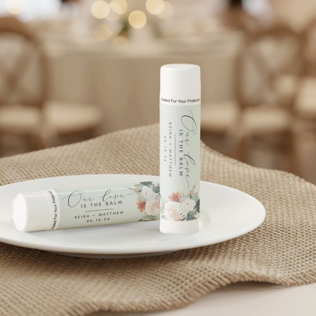 Boho Blooms Our Love Is The Balm Wedding Lip Balm (Creator Uploaded)