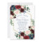 Boho Blooms | Rustic Navy Blue and Burgundy Shower