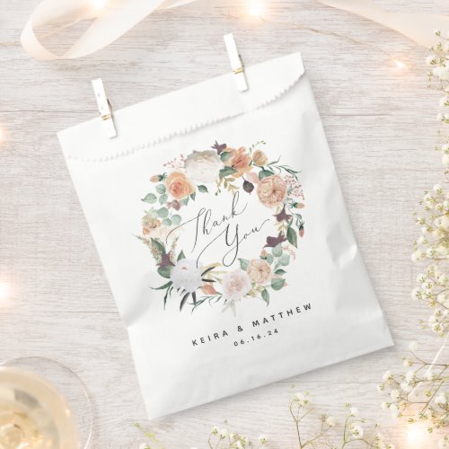 Boho Blooms Wedding or Event Thank You Favor Bag