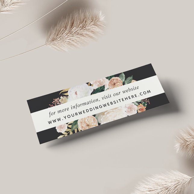 Boho Blooms Wedding Website Insert Cards | Mini (Creator Uploaded)
