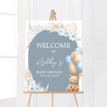 Boho Blue Bear Balloon Baby Shower Welcome Poster<br><div class="desc">Make your event special with this Teddy Bear Baby Shower with our cute and lovely printable Welcome Sign featuring adorable Boy Bear Shower theme. Download,  personalize,  and create lasting memories with this perfect touch for your joyous celebration!

BS691</div>