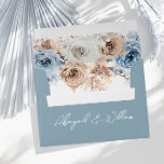 Boho Blue: Dusty Blue Bohemian Floral Wedding Envelope<br><div class="desc">Boho Blue: Dusty Blue Bohemian Floral Wedding envelope

See matching collection in Niche and Nest Store</div>