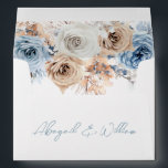Boho Blue Dusty Blue Bohemian Floral Wedding White Envelope<br><div class="desc">Boho Blue Dusty Blue Bohemian Floral Wedding White envelope

See matching collection in Niche and Nest Store</div>