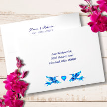 Boho Blue Hummingbirds Mexican Wedding