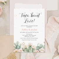 Boho Blush Cactus Taco 'bout Love Couples Bridal