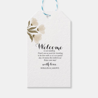 Boho Blush Floral Wedding Invitation Gift Tags