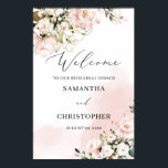 Boho blush pink gold floral wedding rehearsal sign<br><div class="desc">Boho blush pink gold floral wedding rehearsal dinner sign, Contact me for matching items or for customization, Blush Roses ©</div>