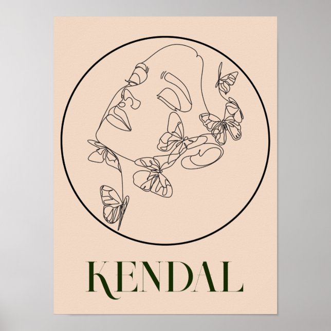  Boho Bohemian Abstract Minimal Style Poster (Front)