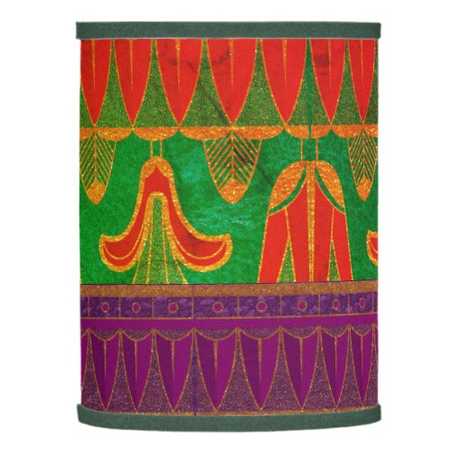 Boho bohemian gipsy soul eclectic green orange lamp shade