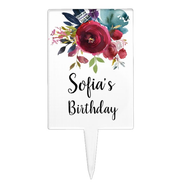boho, boho chic floral, Cakepick (Front)