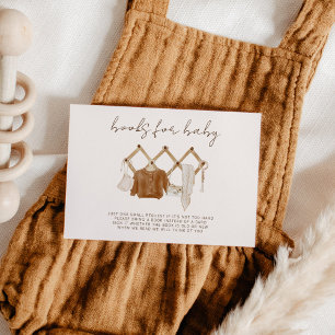 Boho Books for Baby Gender Neutral Shower Invitation