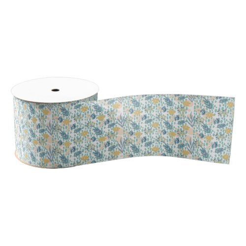 Boho Botanical Bliss Grosgrain Ribbon