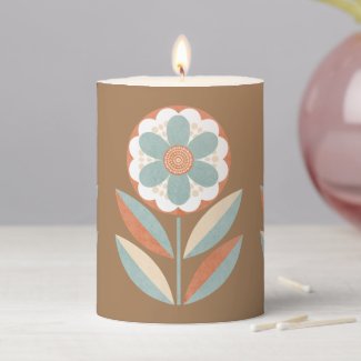 Boho Botanical Candle