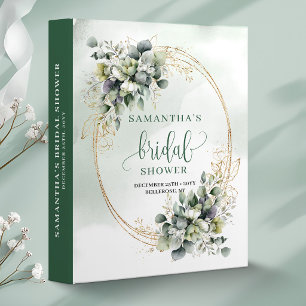 Boho Botanical Eucalyptus Bridal Shower Binder