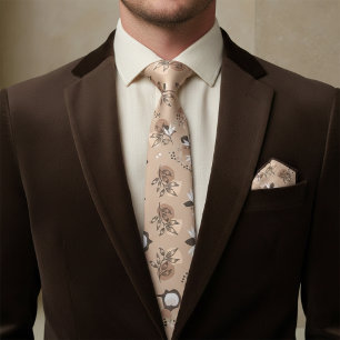 Boho Botanical  Neck Tie