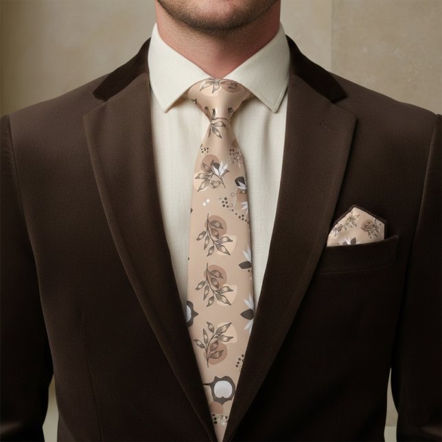 Boho Botanical  Neck Tie (Creator Uploaded)